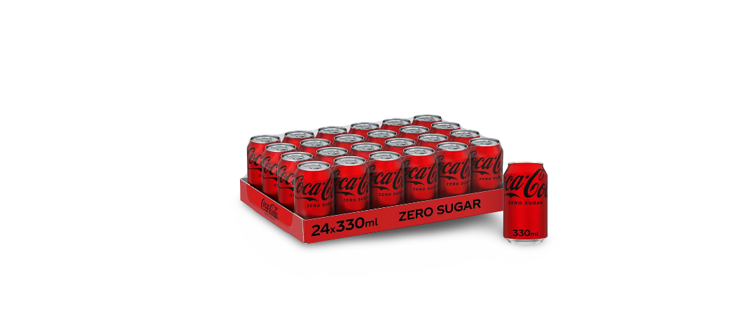 Bold Coca-Cola flavor, zero sugar, zero calories