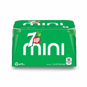 7UP Lemon Lime Soft Drink 6 x222 mL