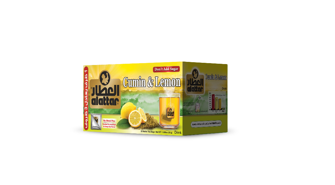 Alattar Herbals Tea Cumin & Lemon – 20 Tea Bags
