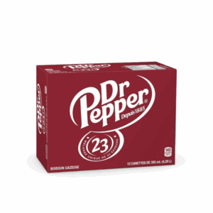 Dr Pepper Soda 12 x 355mL, Cans, 12x355mL