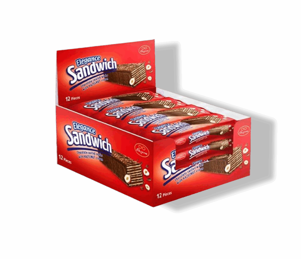 Elegance Sandwich Hazelnut – 12 Pieces