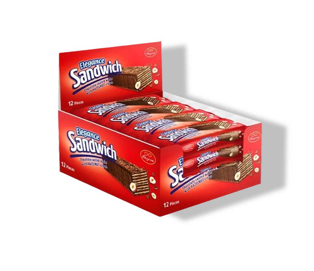 Elegance Sandwich Hazelnut – 12 Pieces
