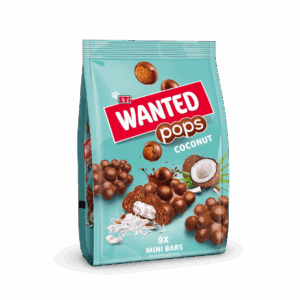 ETi Wanted Pops Milk Chocolate Coconut Bar with Corn and Wheat Cereals – 126g