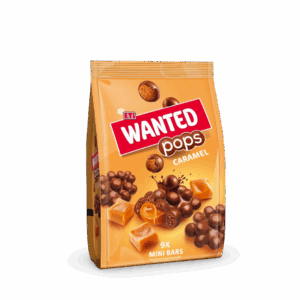ETi Wanted Pops Milk Chocolate Coated Caramel Bar with Corn & Wheat Cereals – 126g