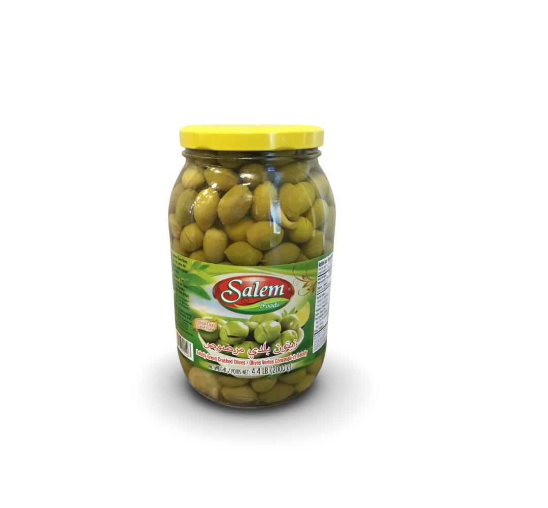 Balady Green Cracked Olives