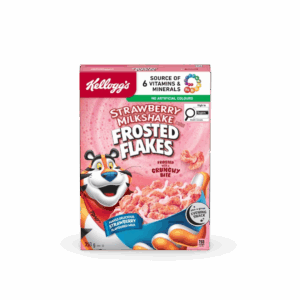 Kellogg's Frosted Flakes  Strawberry Milkshake Flavour Cereal