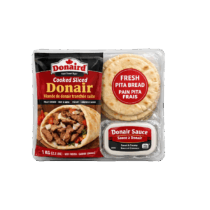 Donaird Cooked Sliced Donair Meal Kit – 1 KG