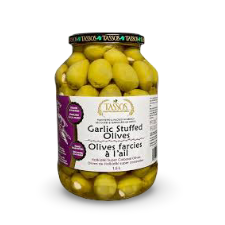 Tassos Garlic Stuffed Olives 1.5 L