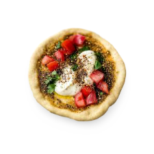 Flat bread with cheese and za'atar