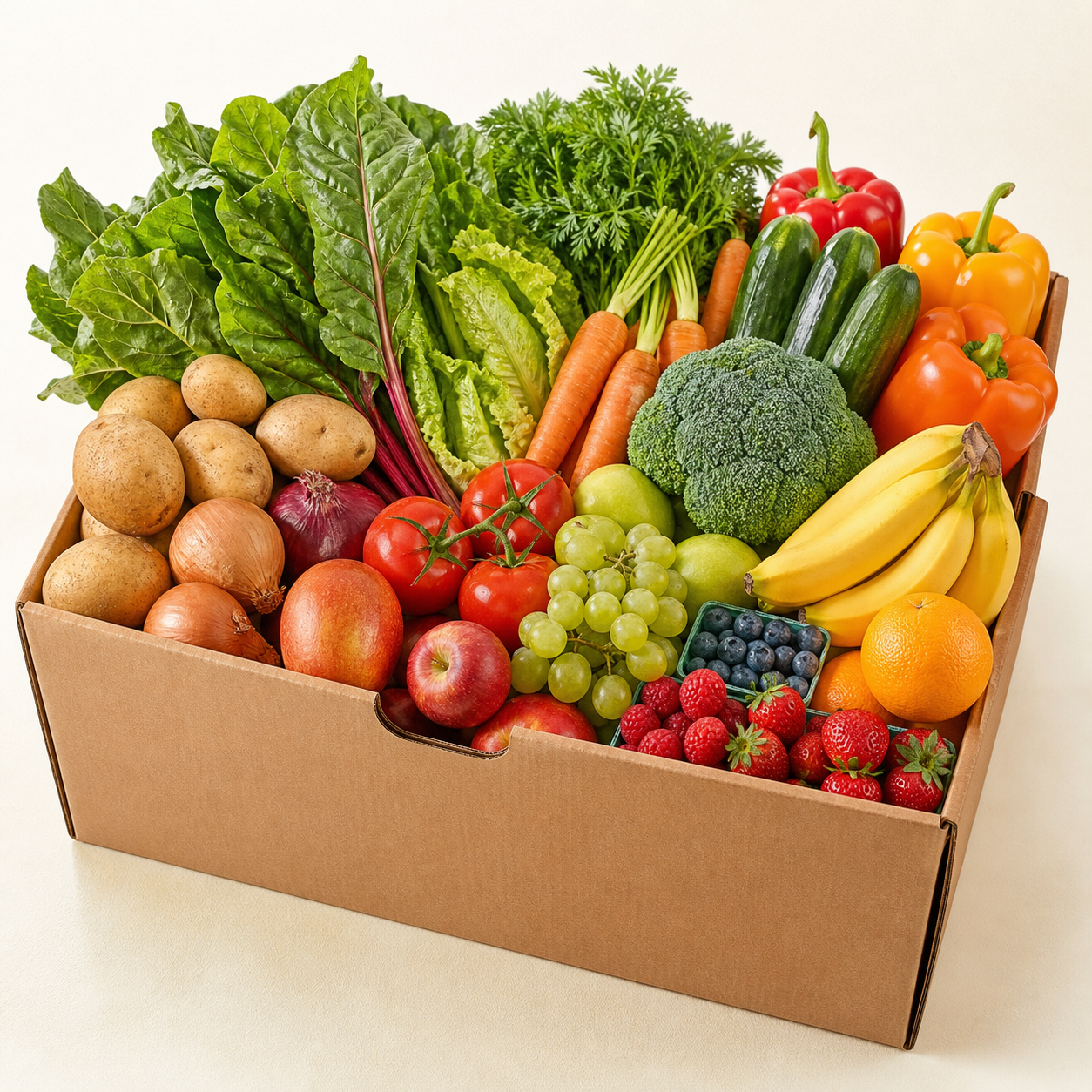 Large family fruit and vegetable box
