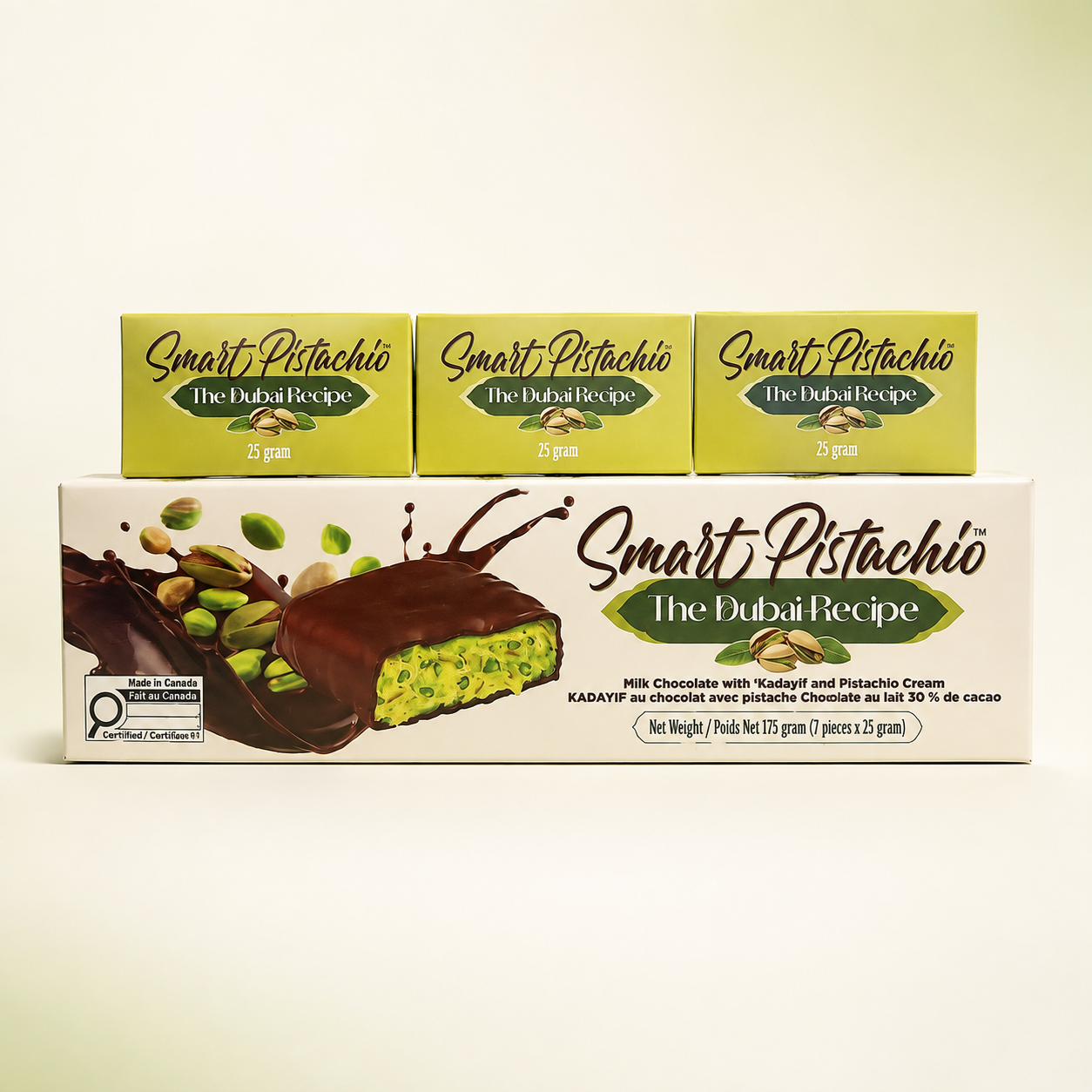 Smart Pistachio Dubai Chocolate 7 pieces