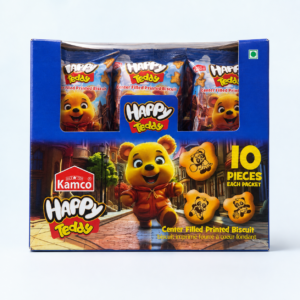 Kamco Happy Teddy center-filled printed biscuits